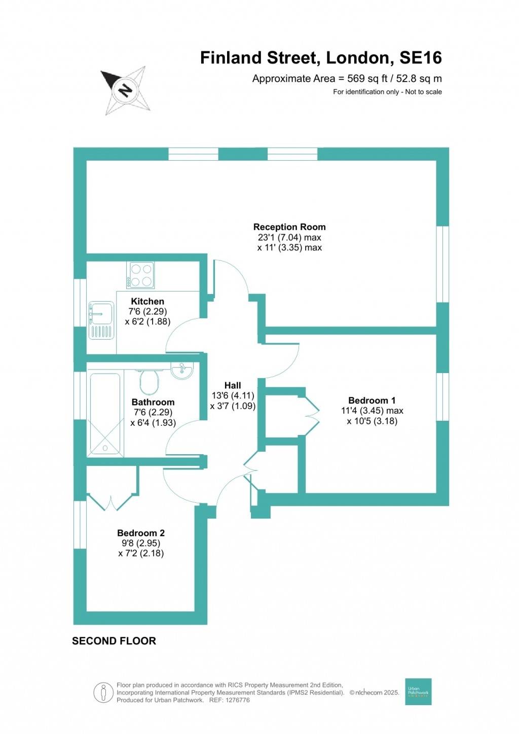 Floorplans For Finland Street, London