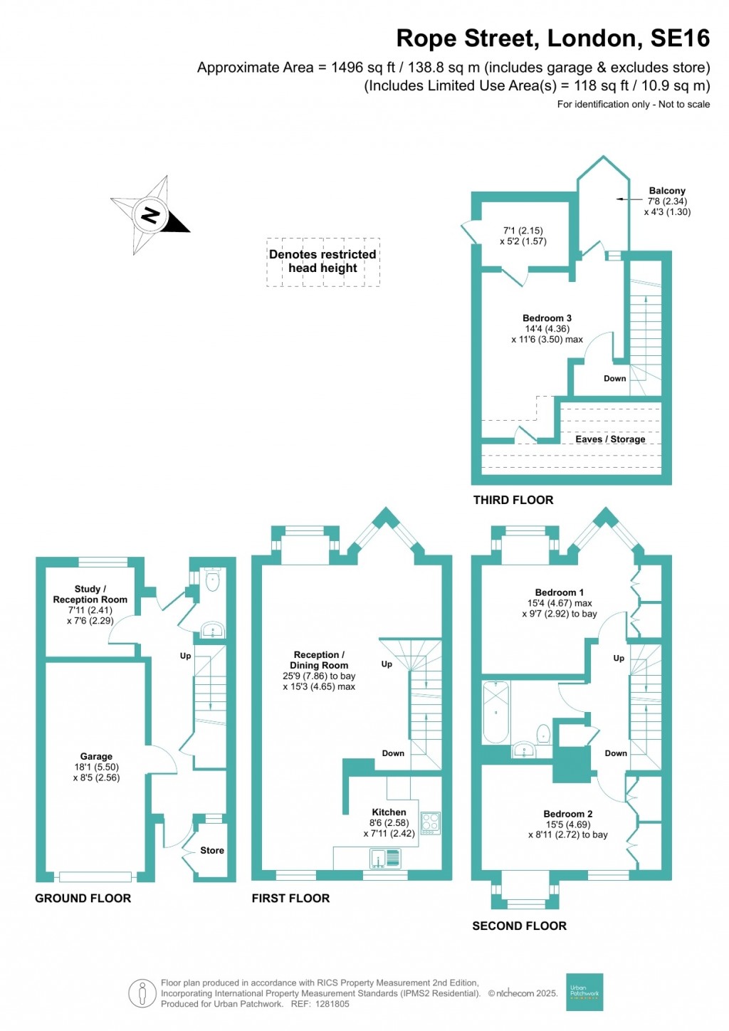 Floorplans For Rope Street, London