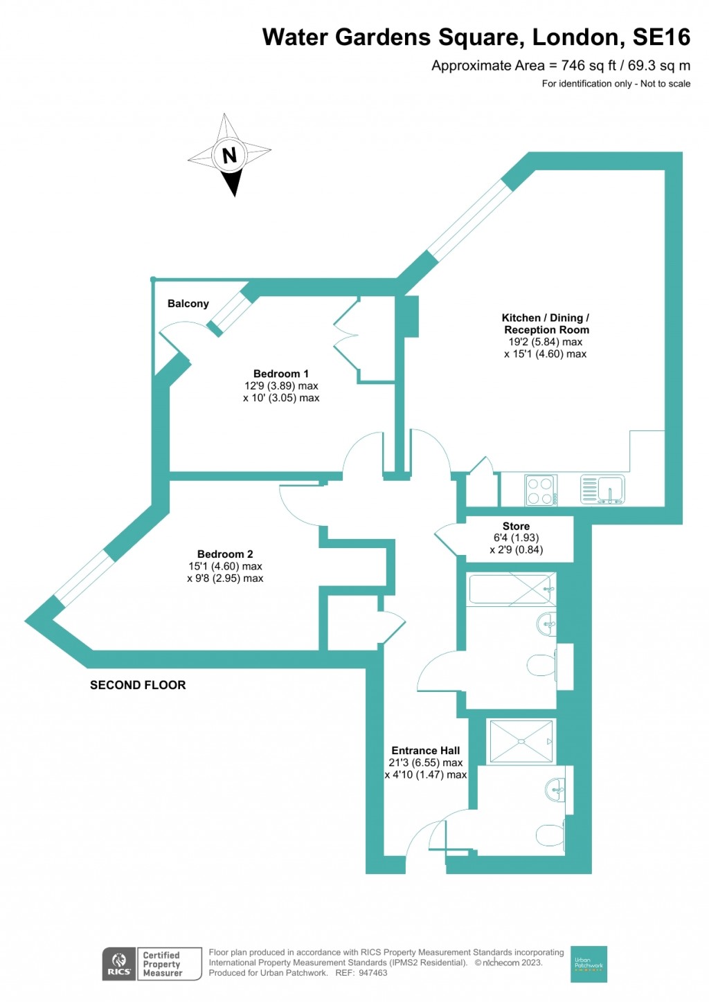 Floorplans For Water Gardens Square, London