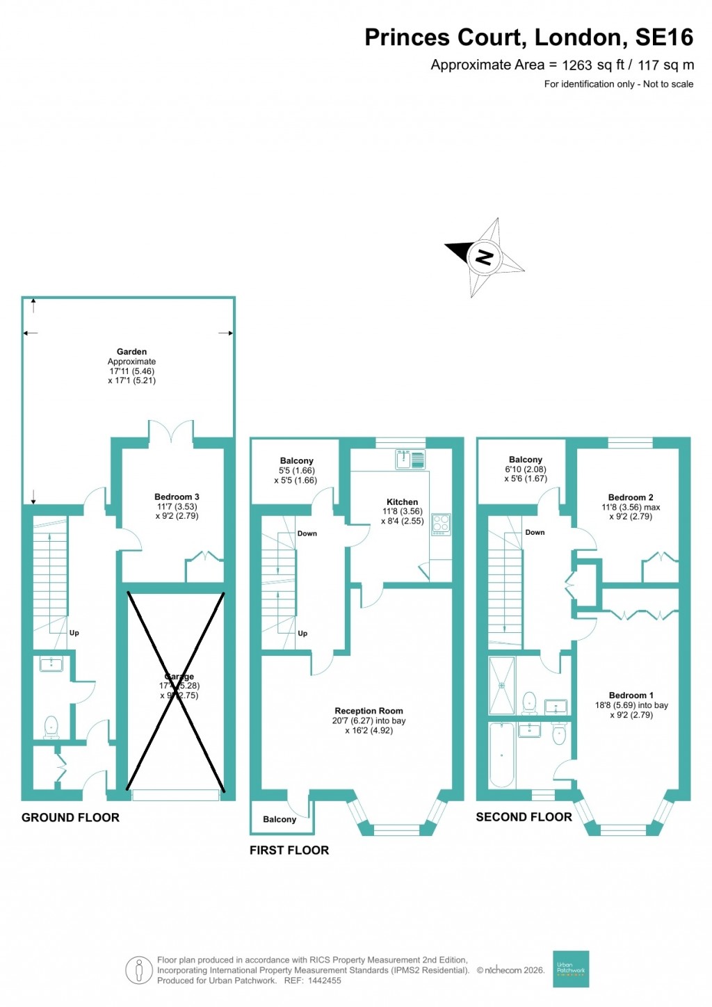 Floorplans For Princes Court, London