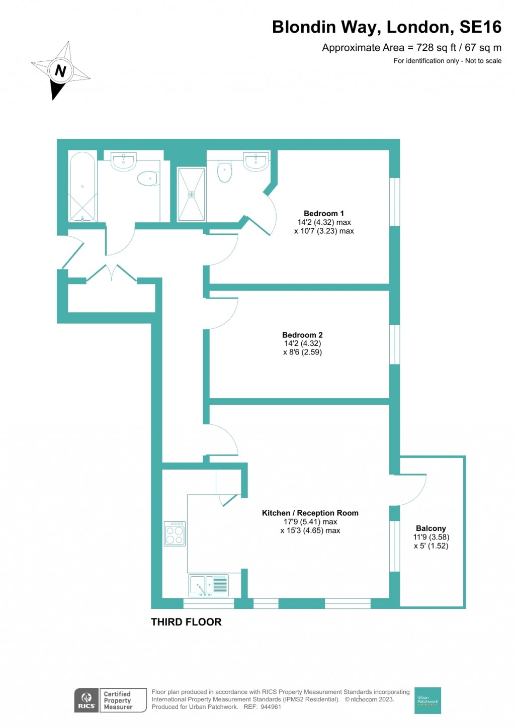 Floorplans For Blondin Way, London
