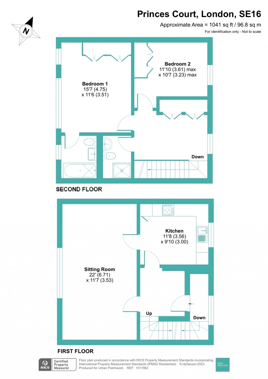 Floorplans For Princes Court, London