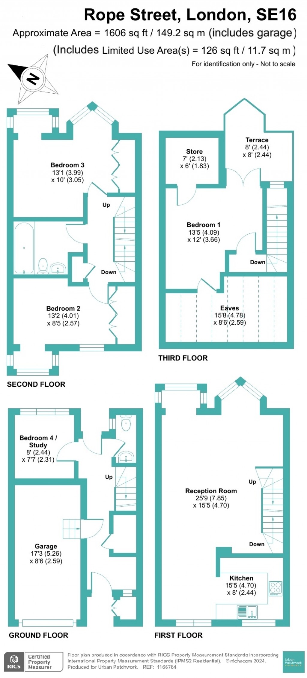 Floorplans For Rope Street, London