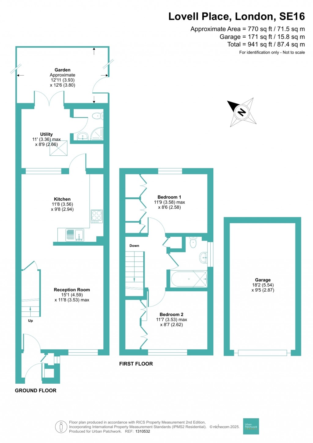 Floorplans For Lovell Place, London