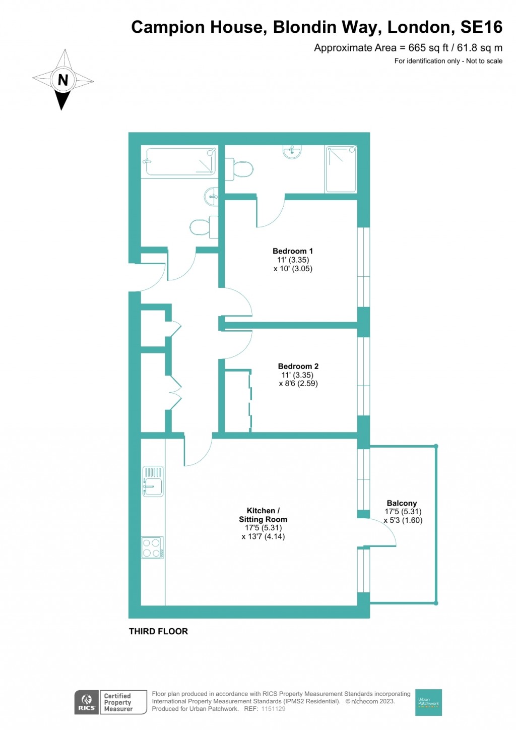 Floorplans For Blondin Way, London