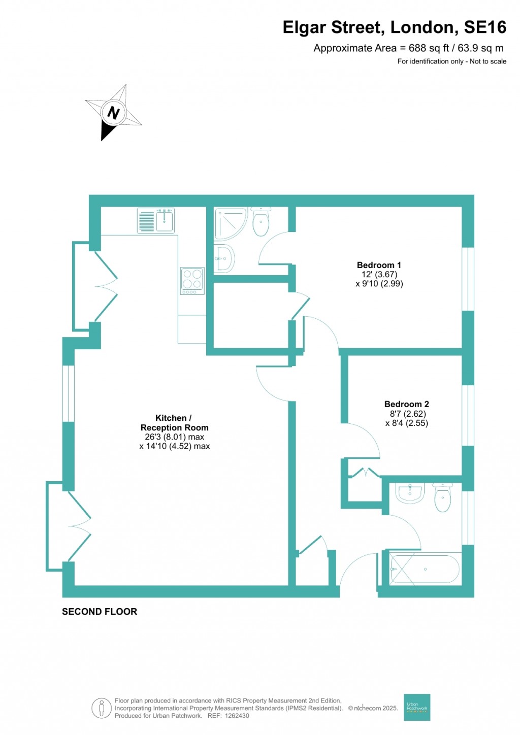 Floorplans For Elgar Street, London