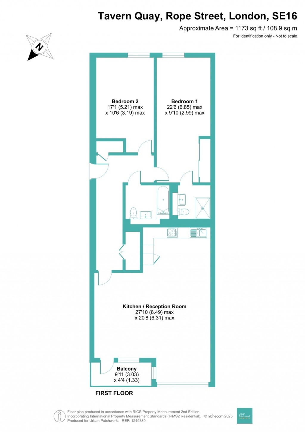 Floorplans For Rope Street, London