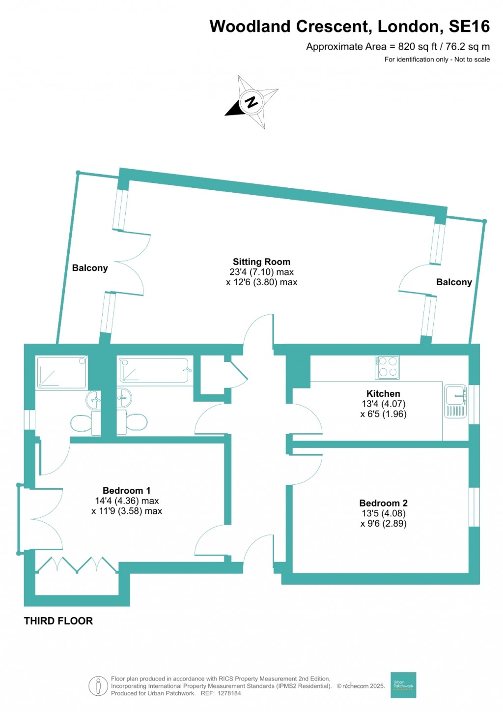 Floorplans For Woodland Crescent, London