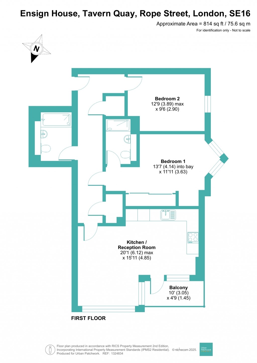 Floorplans For Rope Street, London