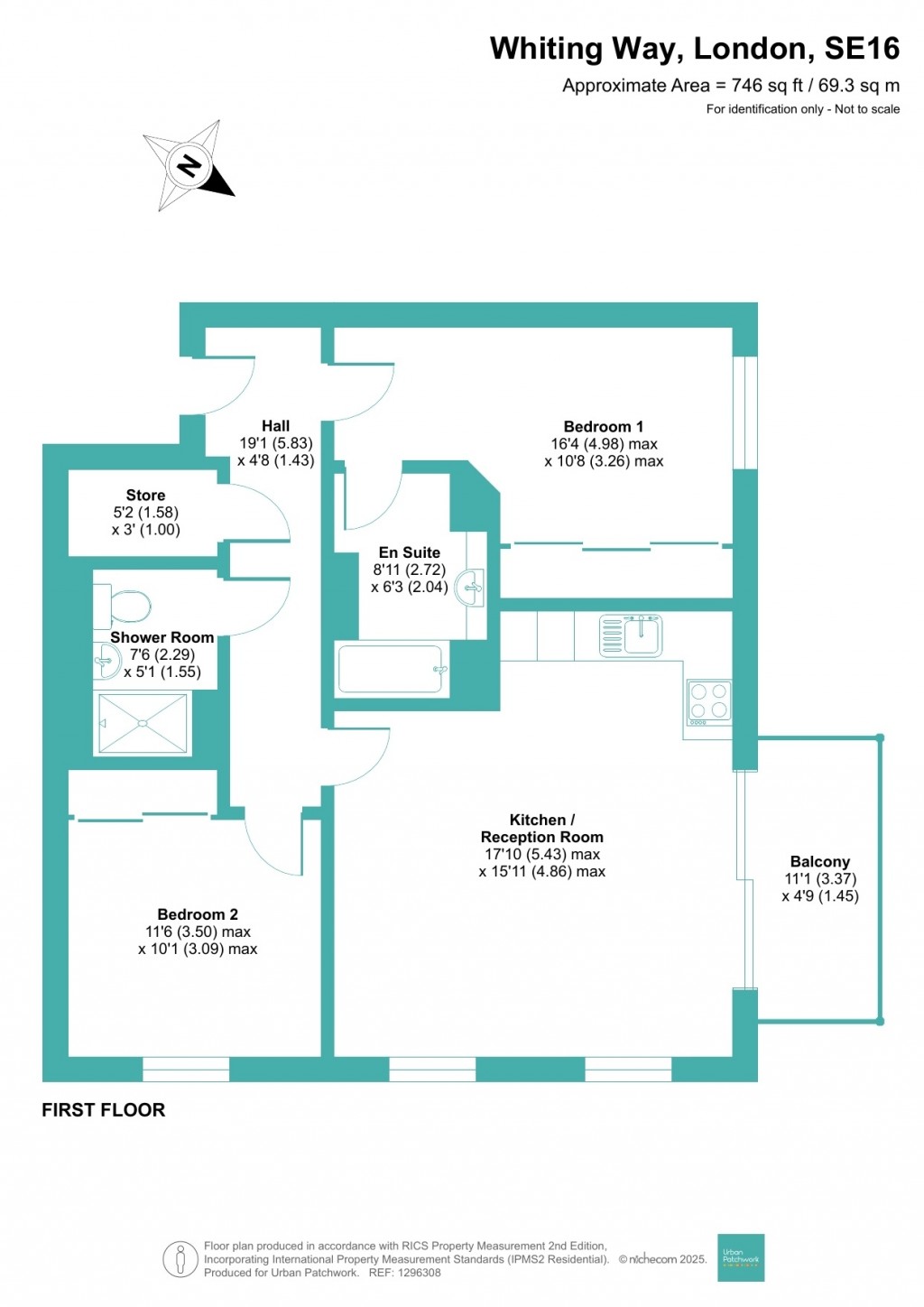 Floorplans For Whiting Way, London
