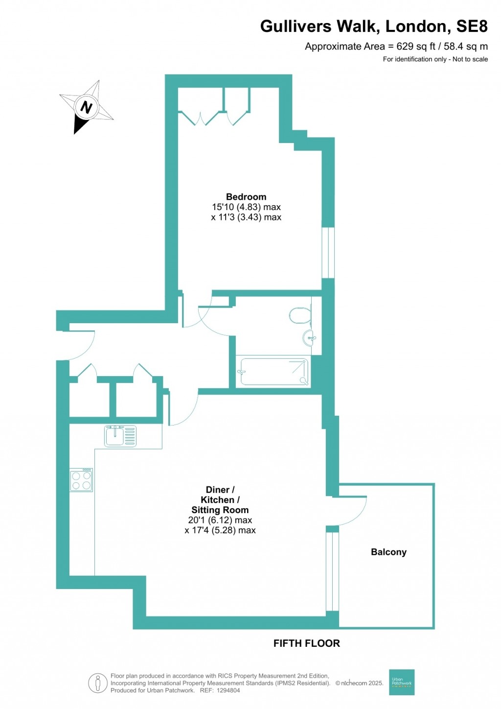 Floorplans For Gullivers Walk, London