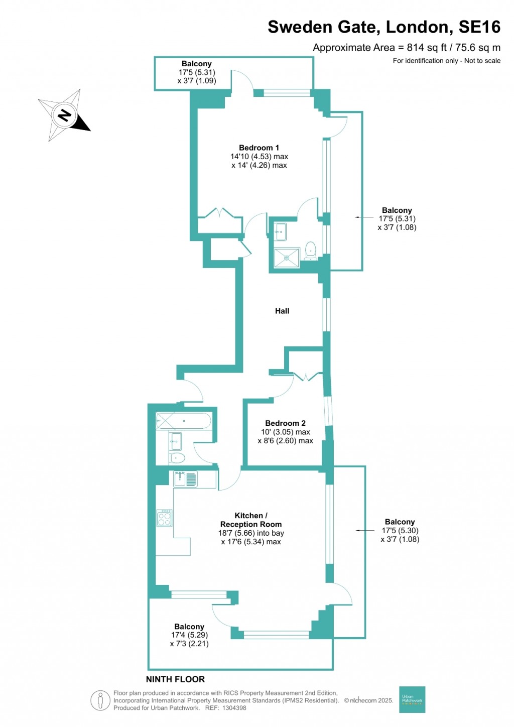 Floorplans For Sweden Gate, London