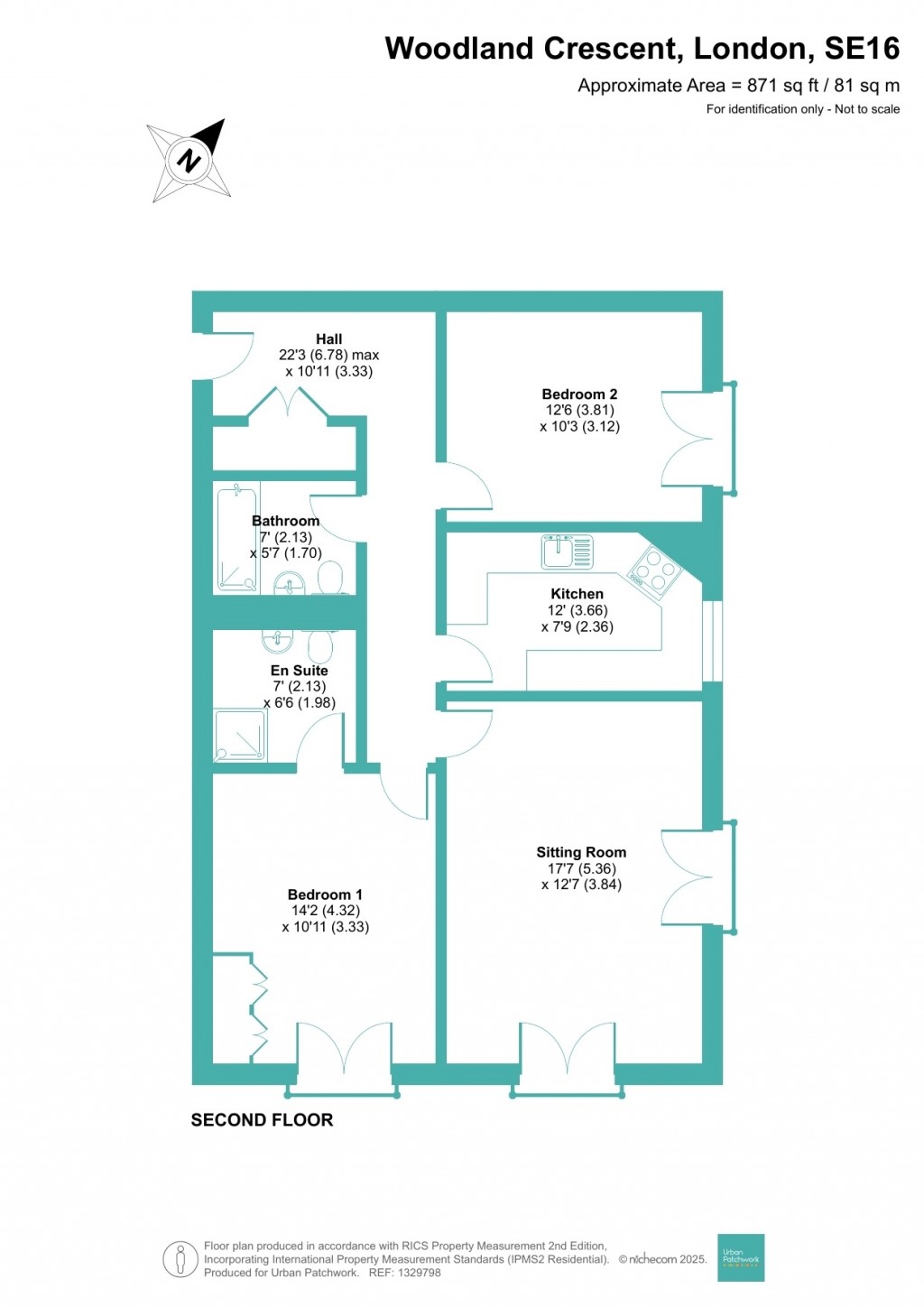 Floorplans For Woodland Crescent, London