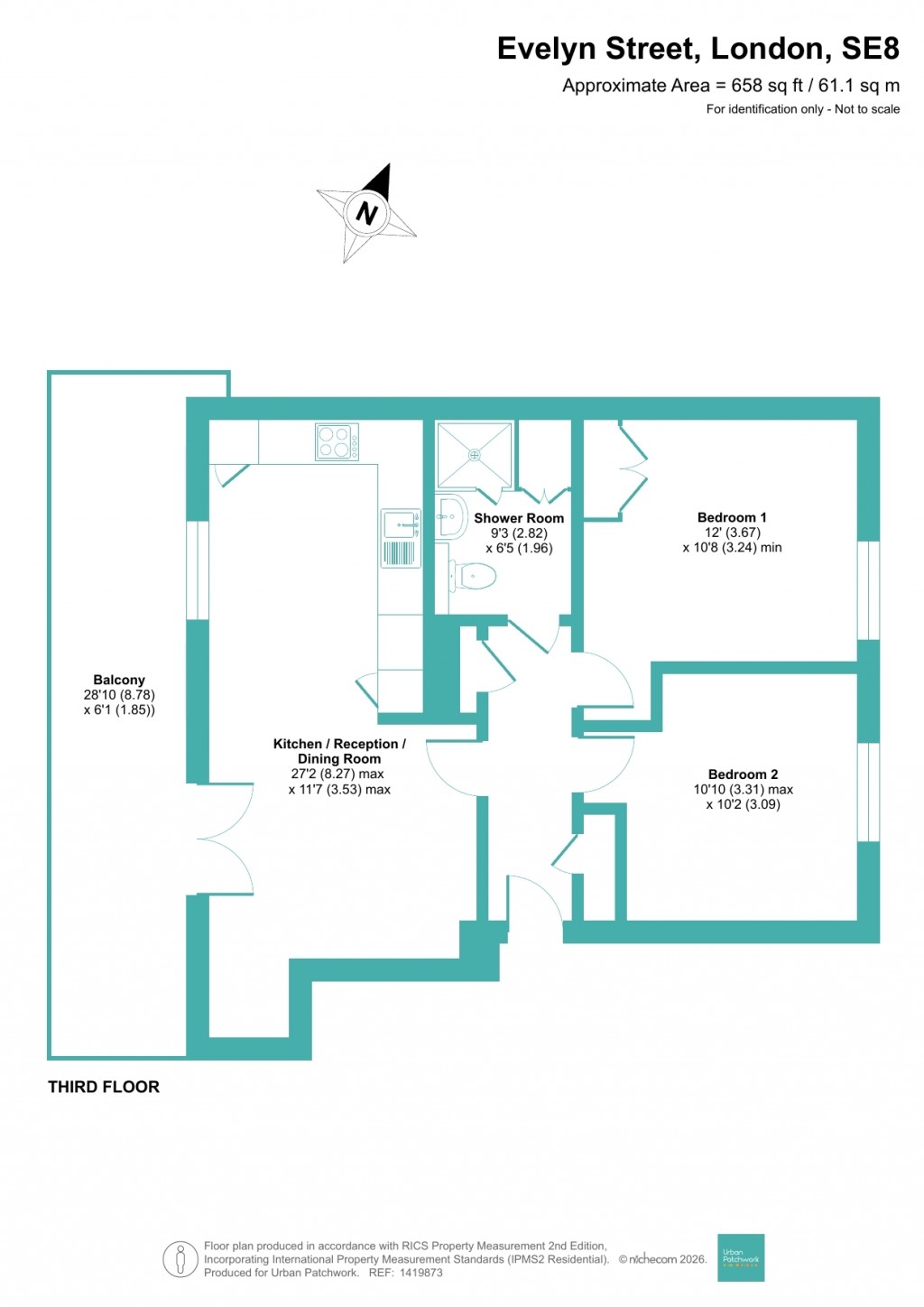 Floorplans For Evelyn Street, London