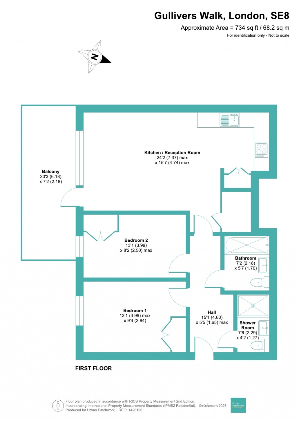 Floorplans For Gullivers Walk, London