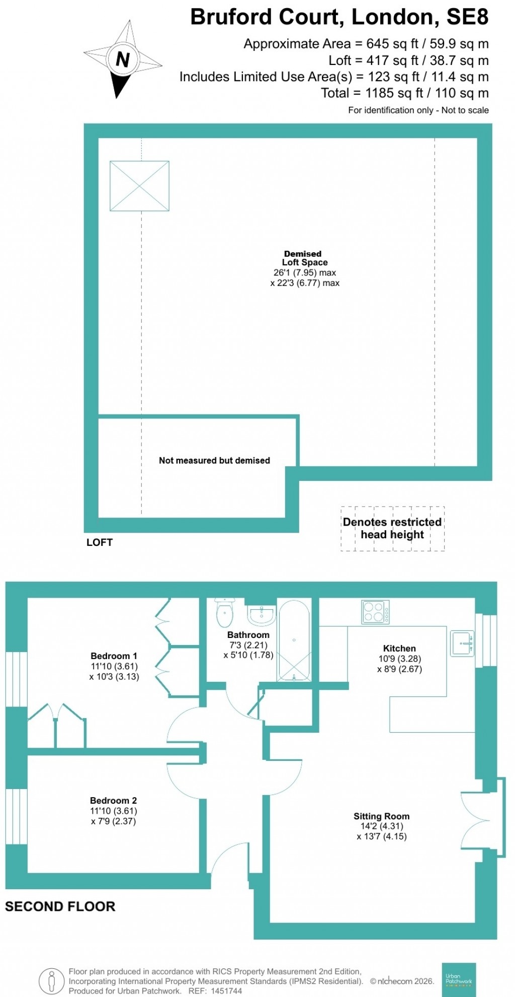 Floorplans For Bruford Court, London